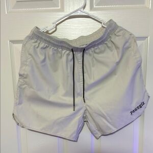 YoungLA Gray Athletic Shorts Lightweight Drawstring